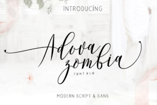 Adova Zombia: A Refined Script Font for Digital Branding
