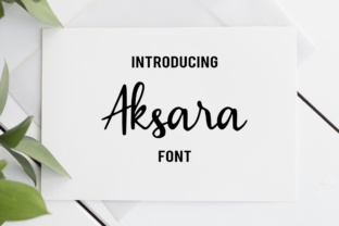 Aksara: A Script Font for Elegant Design