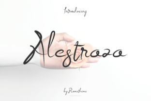 Alestraza: A Handwritten Font That Makes Your Brand Feel Thoughtful & True