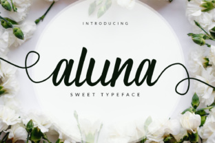 Aluna: A Playful Script Handwritten Font for Makers