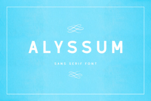 Alyssum: A Beautiful Sans Serif Font