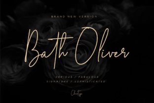 Bath Oliver: A Sophisticated Script Font for Small Business Branding