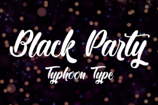 Black Party Font for Web Design