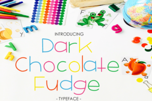 Dark Chocolate Fudge Font