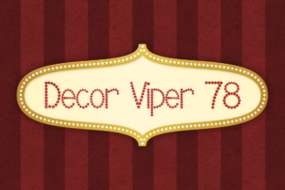 Decor Viper 78: A Refined Decorative Font for Handmade Brands