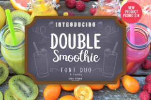 Double Smoothie: A Playful Script Handwritten Typeface for Real Branding