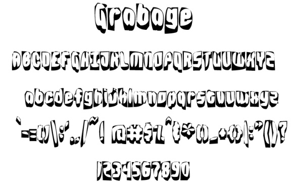 Grabage: A Playful Font for Creative Projects