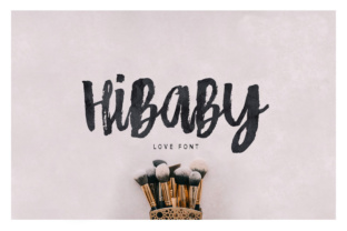 HiBaby: A Hand-Painted Script Font That Stops Scrolling
