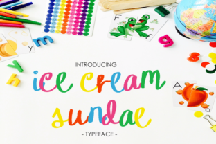 Ice Cream Sundae: A Whimsical Handwritten Font for Joyful Branding