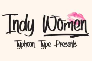 Indy Women Font: A Handwritten Touch for Makers
