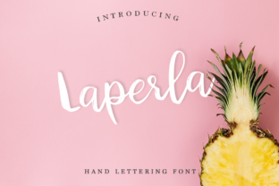 Laperla: A Fresh Handmade Script Font for Digital Branding
