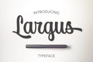 Largus Script Font for Small Business Branding