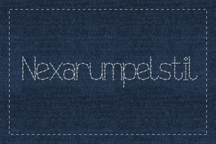 Nexarumpelstil: A Decorative Font That Feels Hand-Stitched