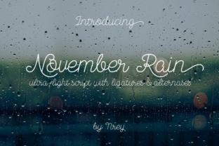 November Rain: A Font for Business Elegance