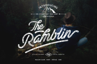 Ramblin Font Duo: Handwritten Charm for Crafters & Sellers