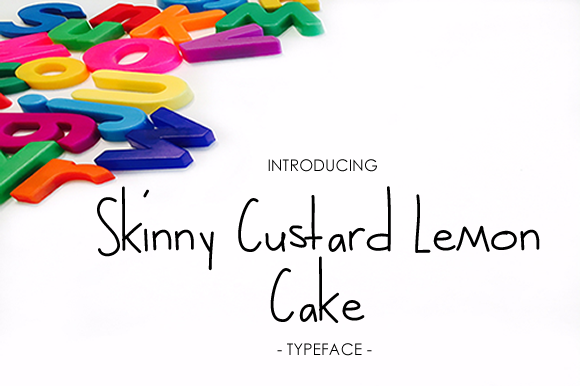 Skinny Custard Lemon Cake: A Playful Script Font for Digital Branding