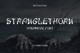 Stranglethorn: A Horror-Themed Display Font for Bold Brand Identity