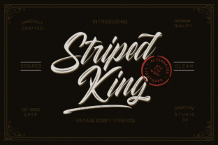 Striped King Font for Web Design