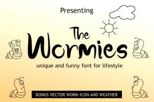 The Wormies Serif Font for Handmade Charm