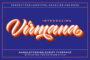 Virmana: A Retro Calligraphy Font for Bold Branding