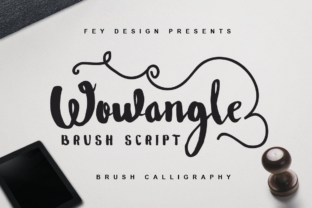 Wowangle: A Script Handwritten Font for Digital Brand Identity
